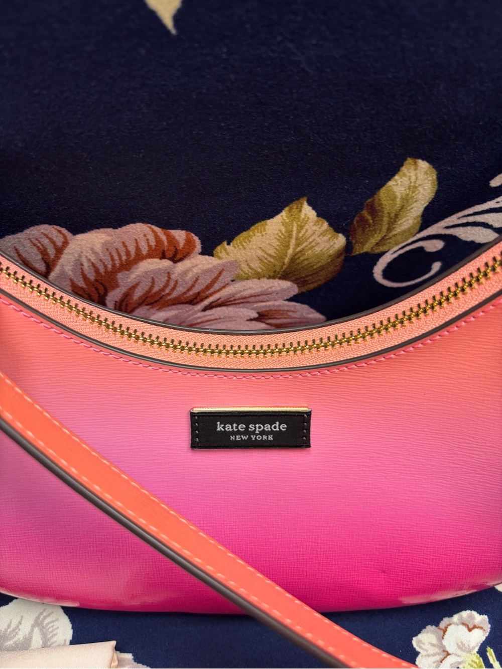 NWT Kate Spade Sam Icon Ombre Small Convertible Crossbody Melon Ball - Picture 6 of 13